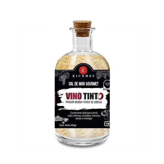 KICOMES Sal De Mar Ahumada en Vino Tinto, Pimienta y Cebolla 250gr
