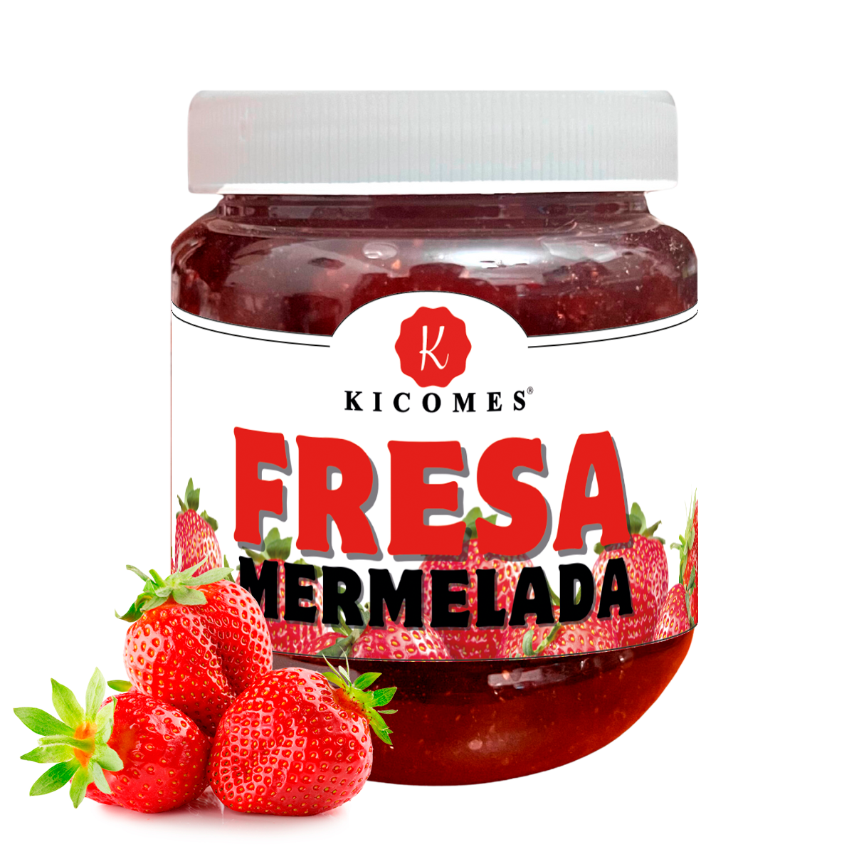 KICOMES® Mermelada Artesanal Hecha de Fruta Natural Calidad Premium