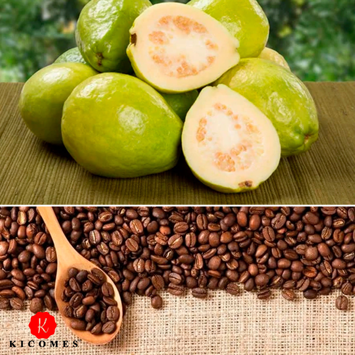 KICOMES® Rollo De Guayaba con Cajeta y Café Artesanal Gourmet Calidad Premium