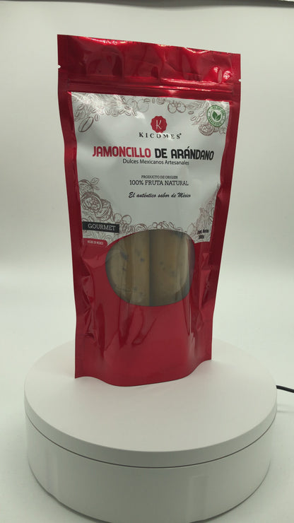 KICOMES® Jamoncillo Dulce de Leche, Dulce de Arándano, Dulce de Leche con Arándano, Sabor Casero, Calidad Artesanal, Deliciosos